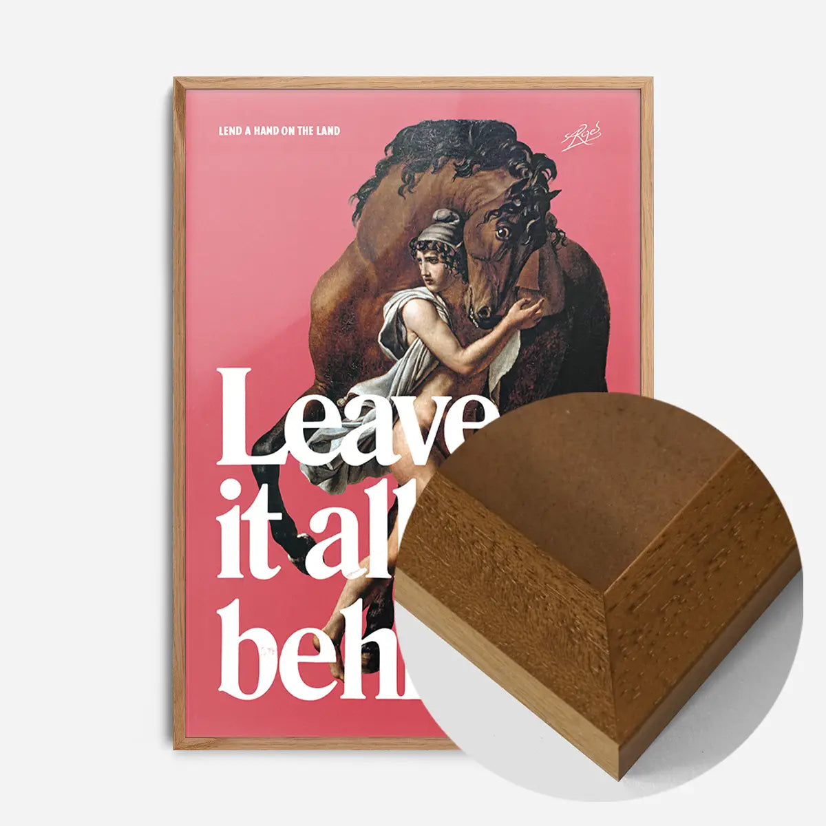 Leave it All Behind Horse Design Poster Print