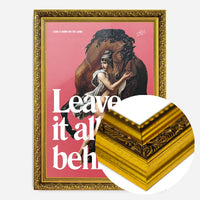 Leave it All Behind Horse Design Poster Print
