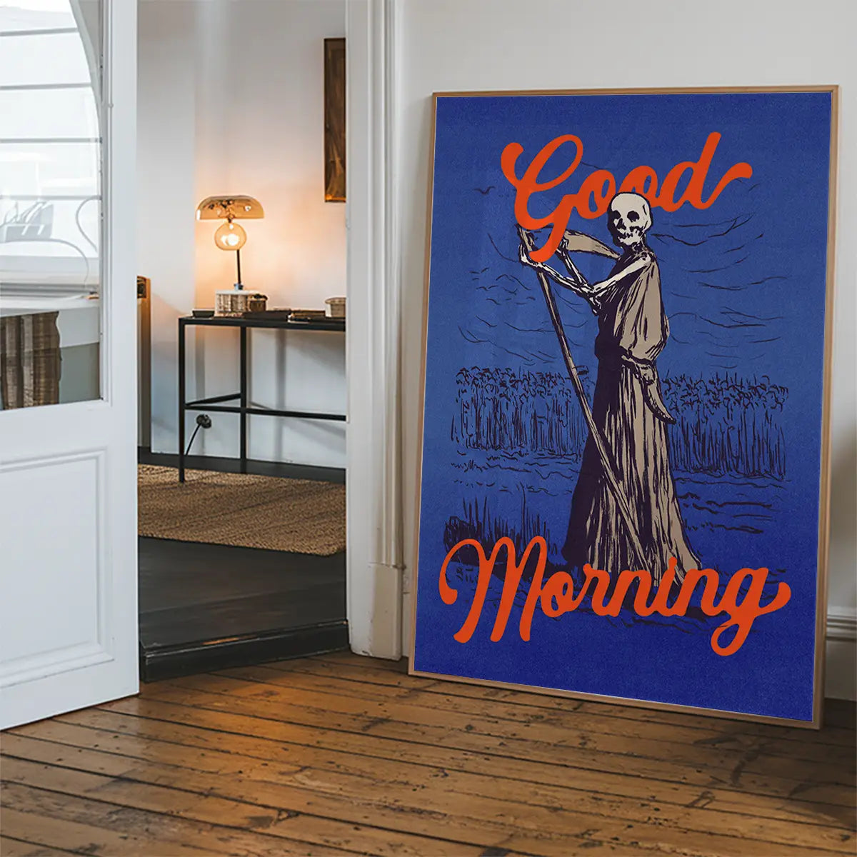 Good Morning Grim Reaper Poster Print