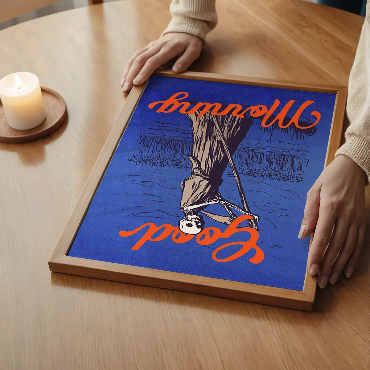 Good Morning Grim Reaper Poster Print