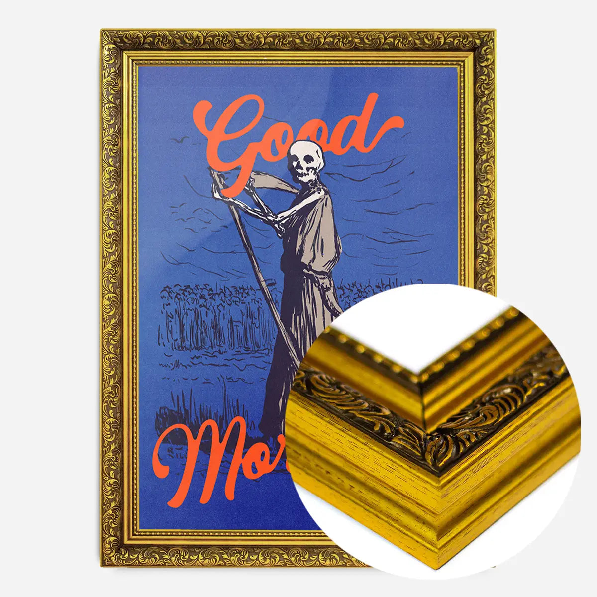 Good Morning Grim Reaper Poster Print