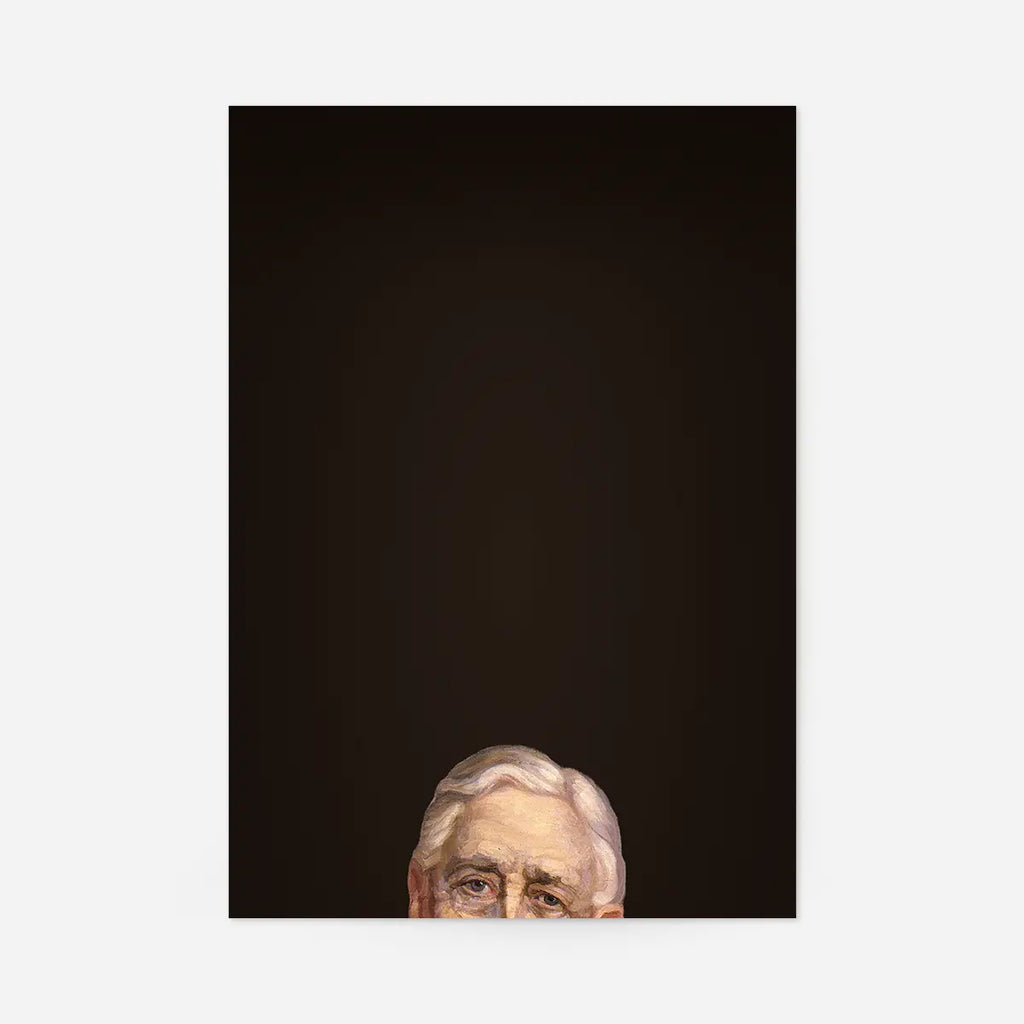 Peeping Portrait Poster Print