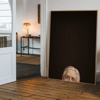 Peeping Portrait Poster Print