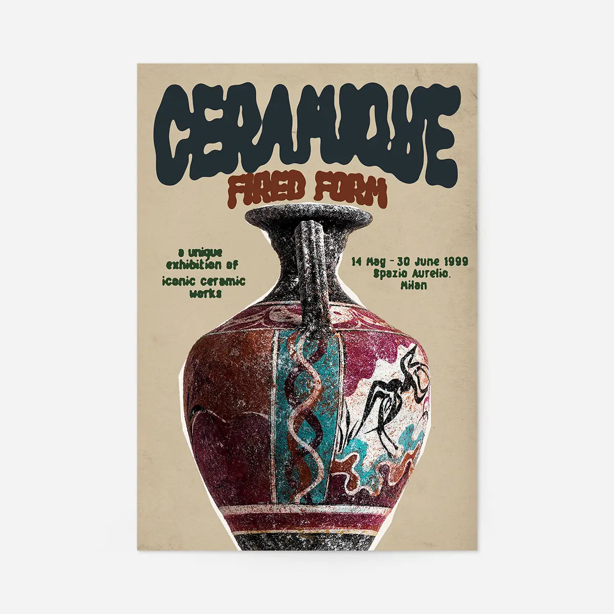Ceramique Design Exhibition Poster Print