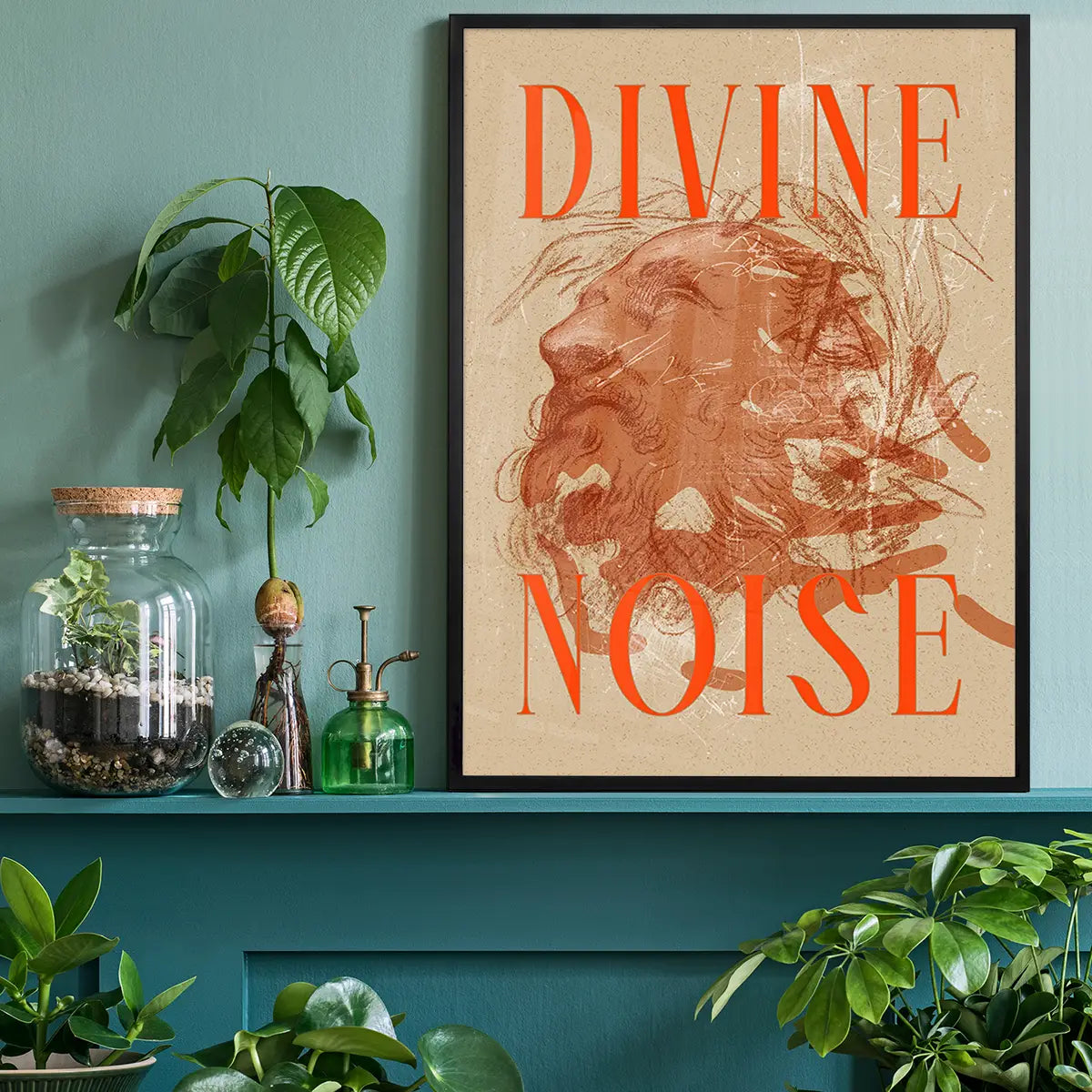 Divine Noise Graphic Design Poster Print