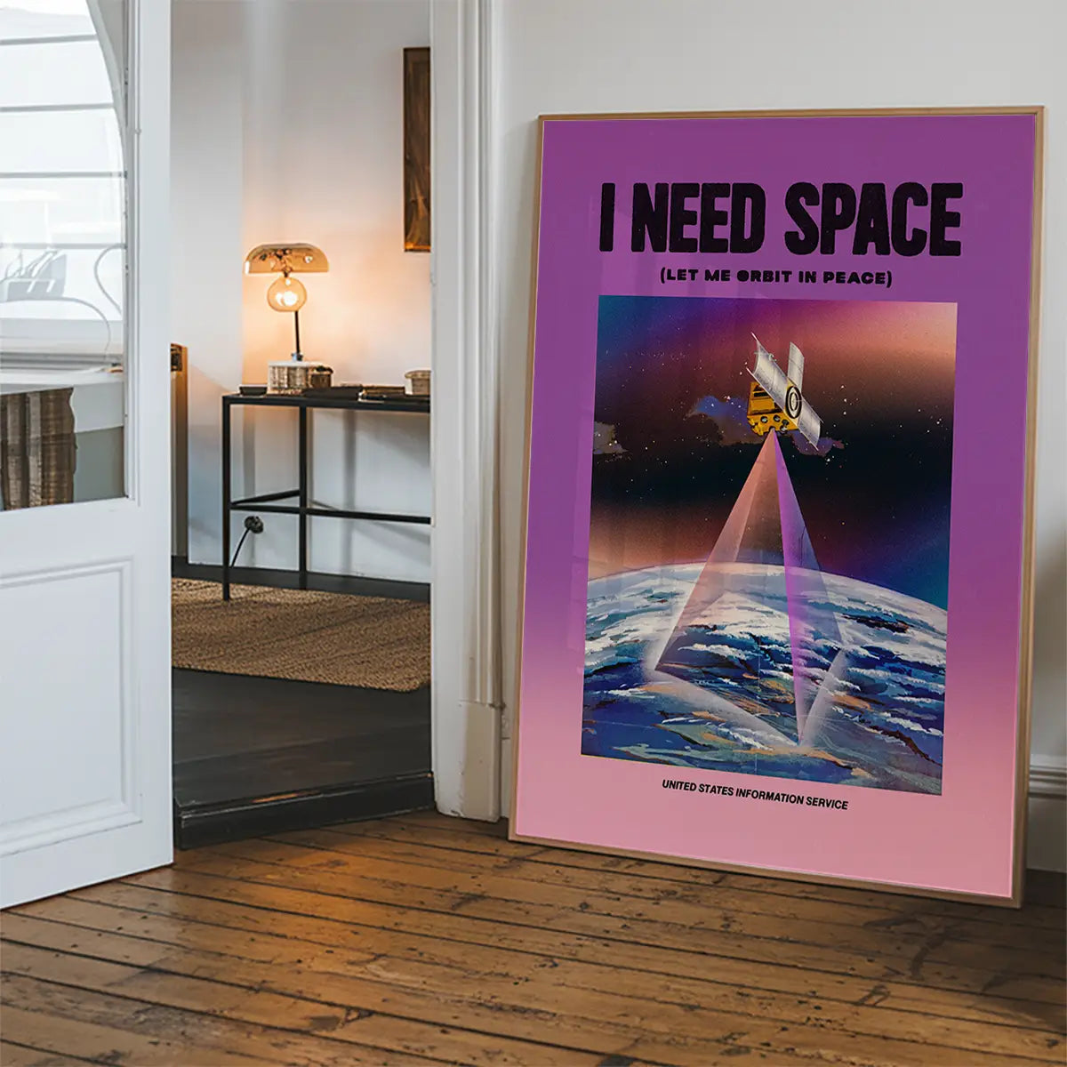 I Need Space Vintage Design Poster Print