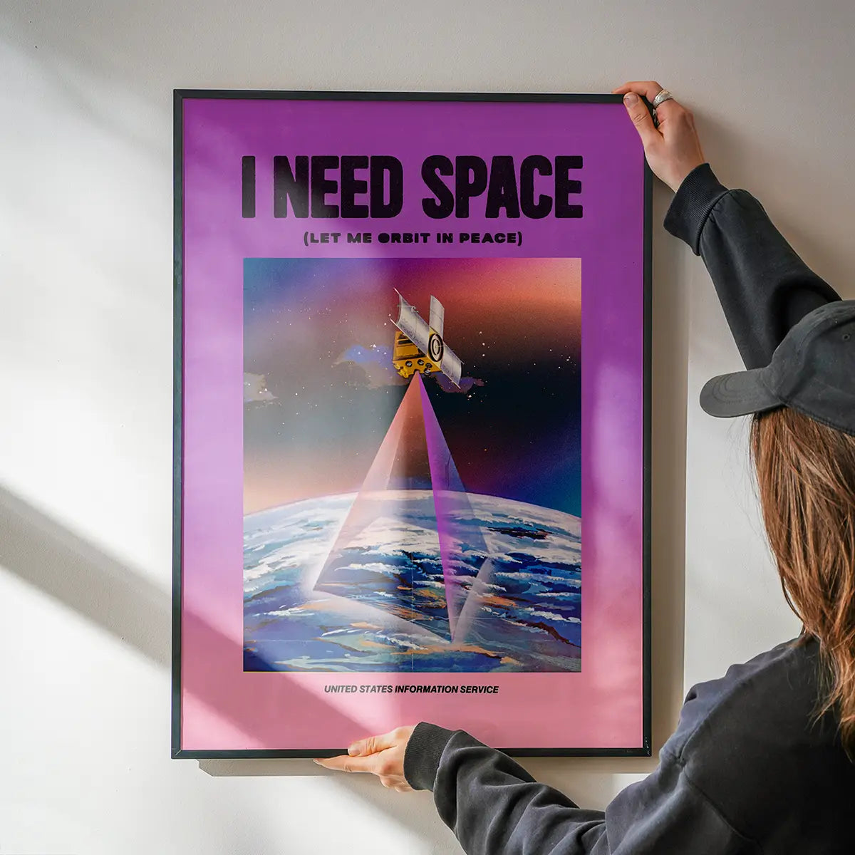 I Need Space Vintage Design Poster Print