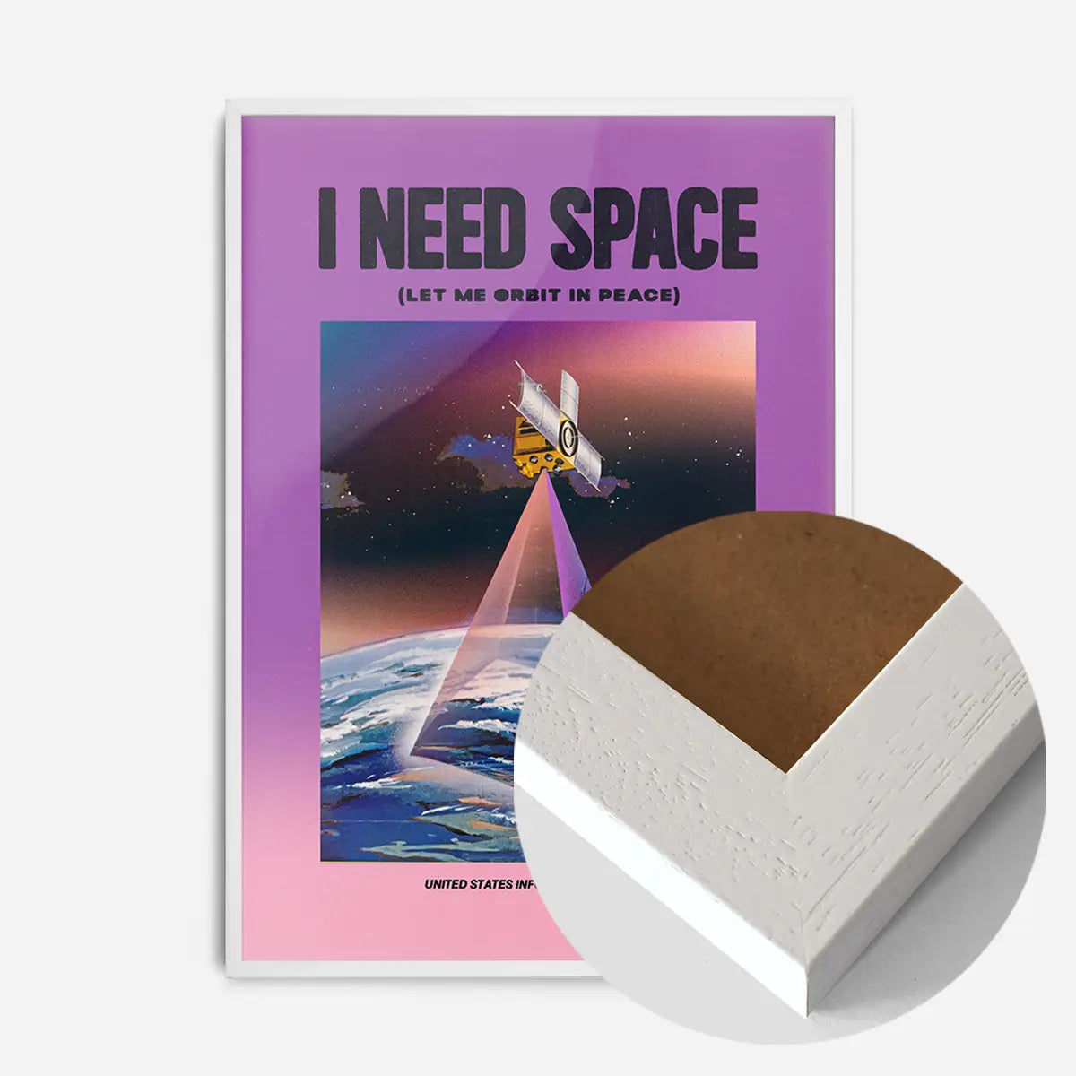 I Need Space Vintage Design Poster Print