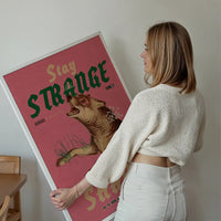 Stay Sharp Wolf Design Poster Print