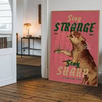 Stay Sharp Wolf Design Poster Print