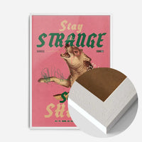 Stay Sharp Wolf Design Poster Print