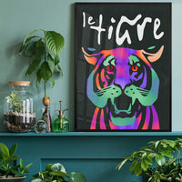 Le Tiger Tiger Graphic Design Poster Print