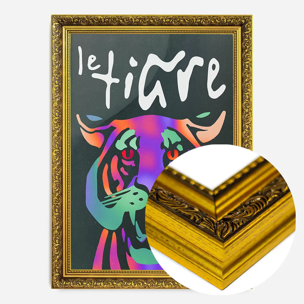 Le Tiger Tiger Graphic Design Poster Print