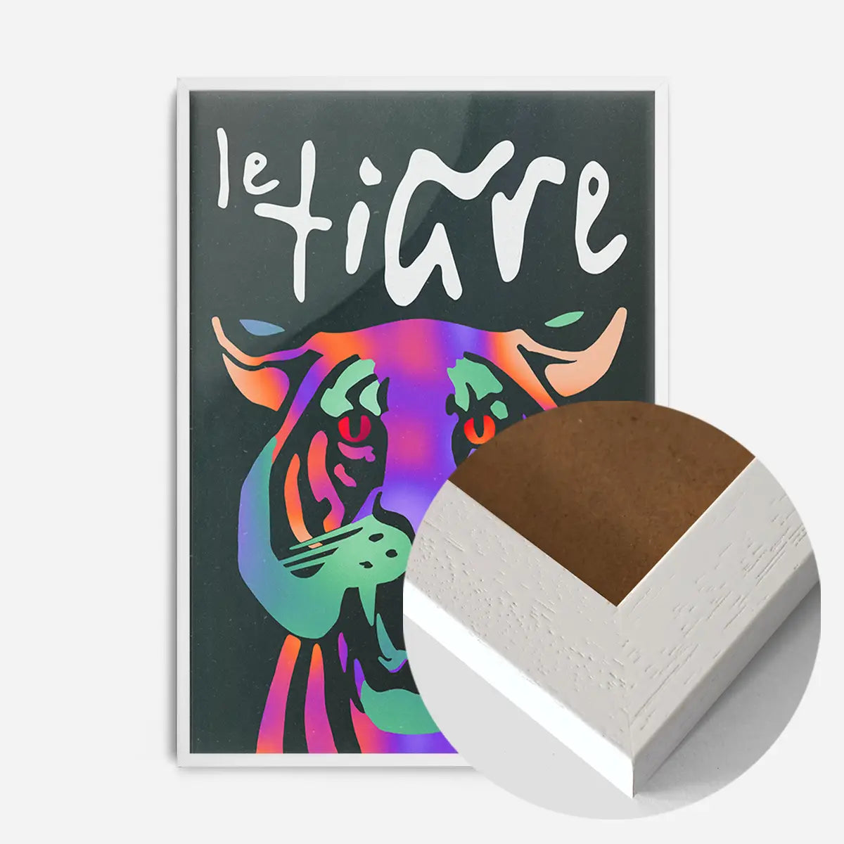 Le Tiger Tiger Graphic Design Poster Print