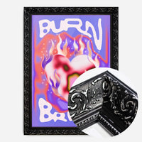 Burn Bright Trippy Design Poster Print