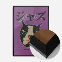Japanese Jazz Boston Terrier Poster Print