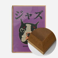 Japanese Jazz Boston Terrier Poster Print