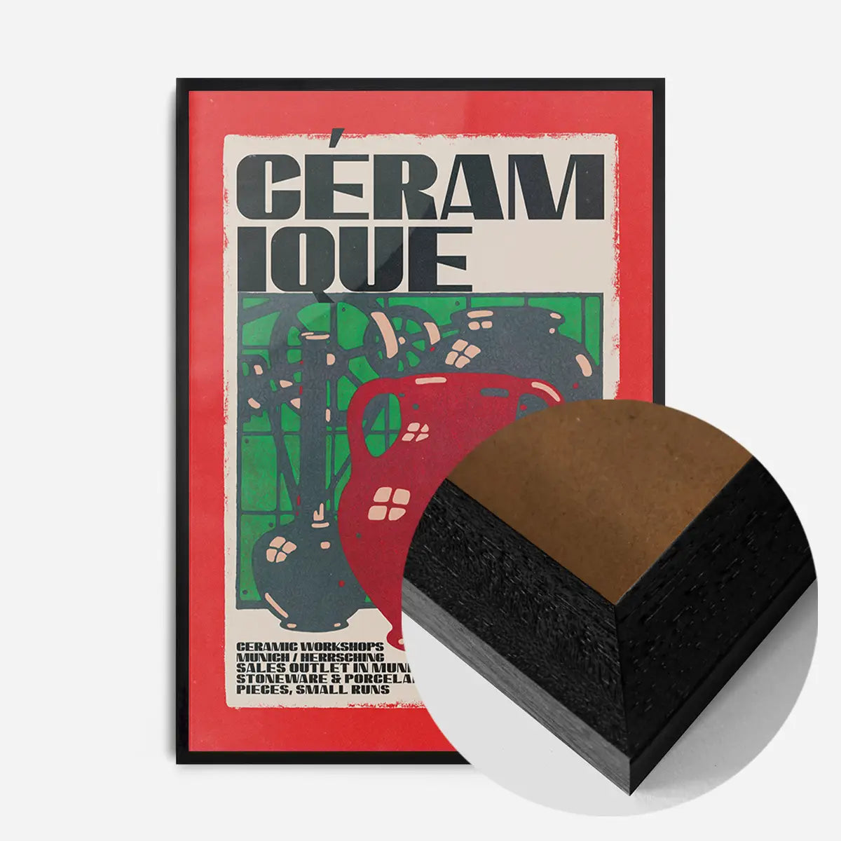 Ceramique Workshops Graphic Design Poster Print