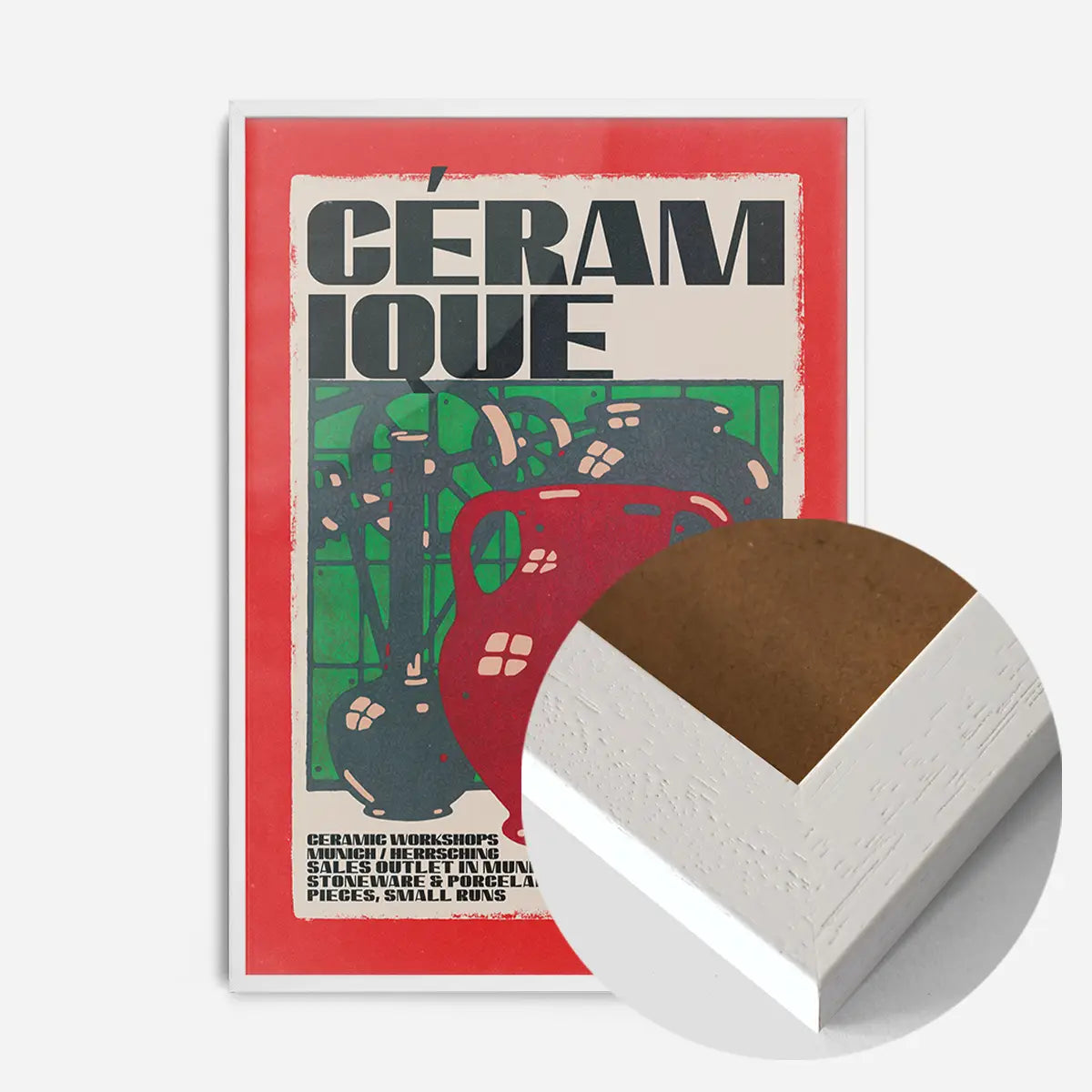 Ceramique Workshops Graphic Design Poster Print