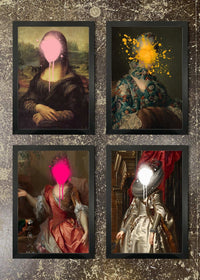 4 Prints & Frames - Face Splat Prints