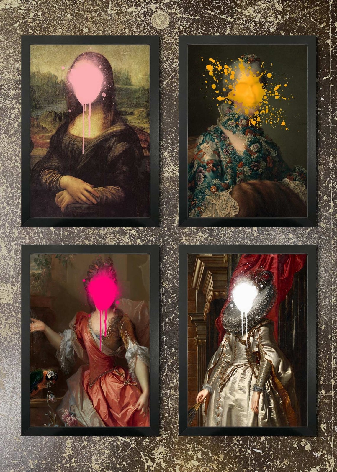 4 Prints & Frames - Face Splat Prints