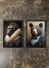 2 Prints & Frames - GORILLA & BEAR