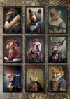 9 Prints & Frames - Animal Head Portraits 1