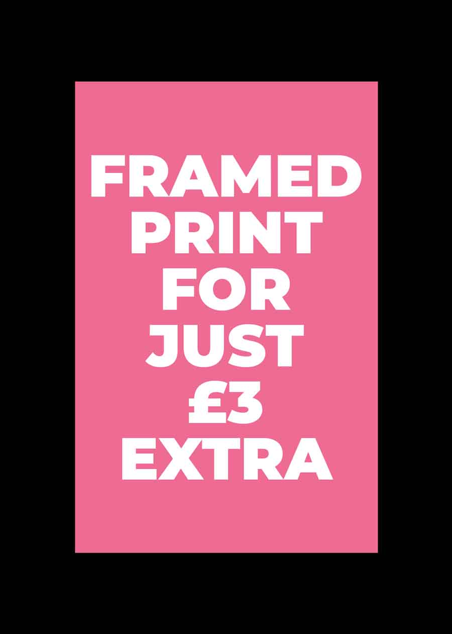 Don't Threaten Me - Framed 21x30cm Print