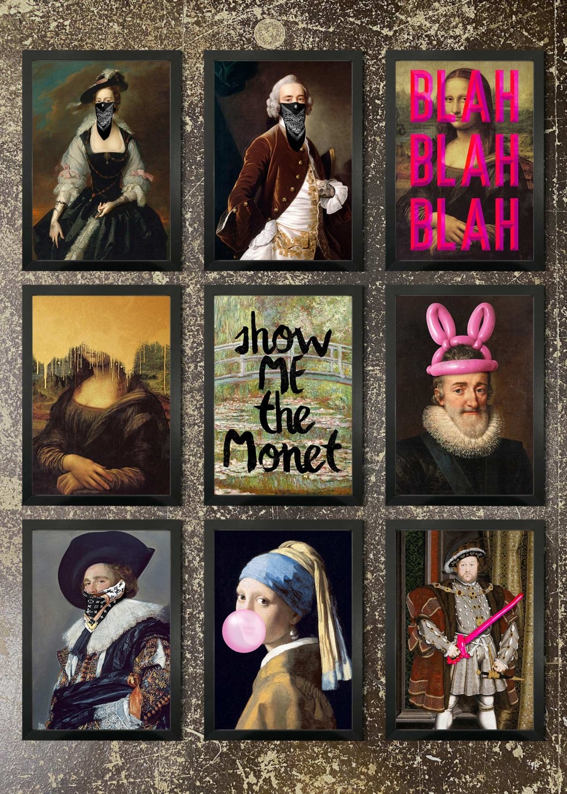 9 Prints & Frames - Altered Art 1