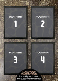 ANY 4 Prints & Frames - PLEASE READ DESCRIPTION