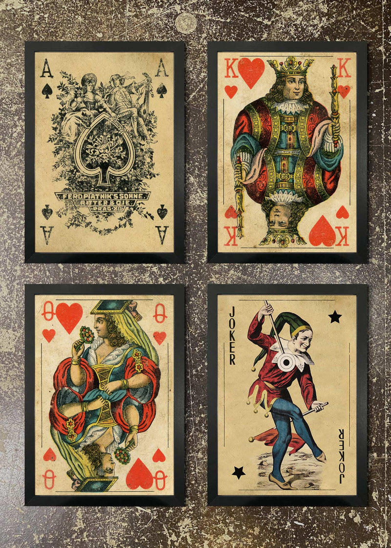 4 Prints & Frames - PLAYING CARDS 1