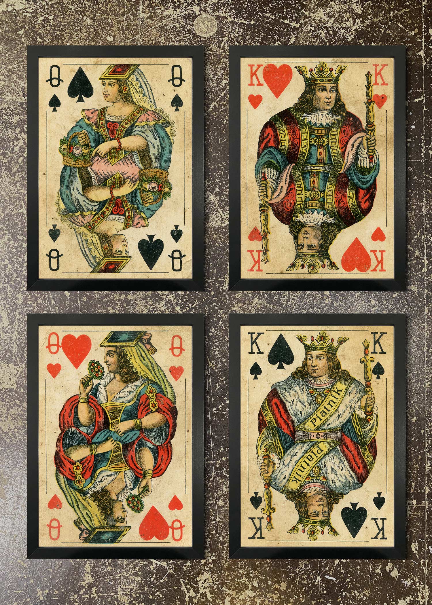4 Prints & Frames - PLAYING CARDS 2