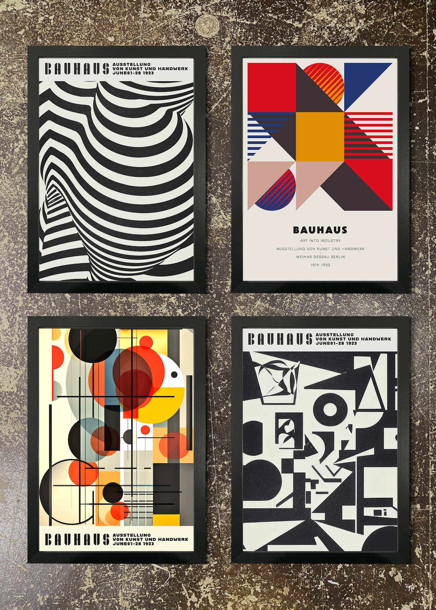 4 Prints & Frames - BAUHAUS POSTERS