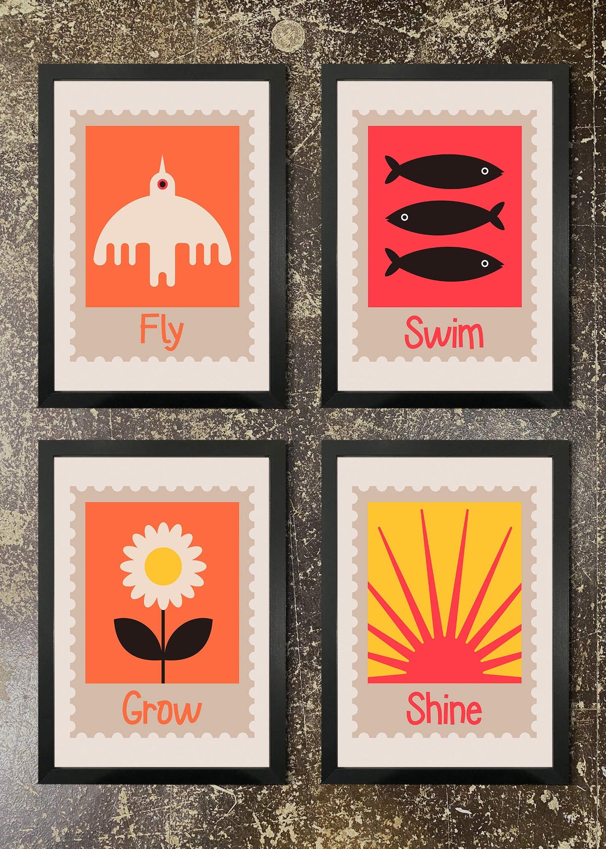 4 Prints & Frames - STAMP ICON PRINTS, view 1