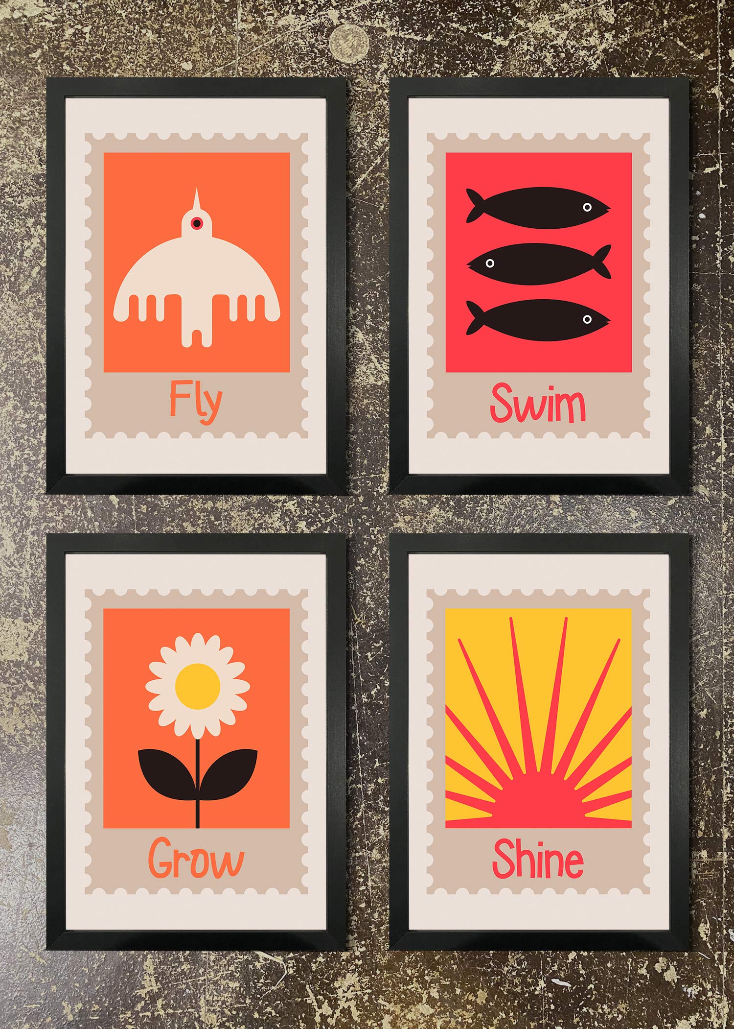 4 Prints & Frames - STAMP ICON PRINTS