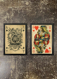 2 Prints & Frames - PLAYING CARDS 1