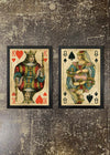 2 FRAMED 21X30CM PRINTS - PLAYING CARDS 2