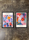 2 Prints & Frames - FLOWER MARKET PAINTINGS