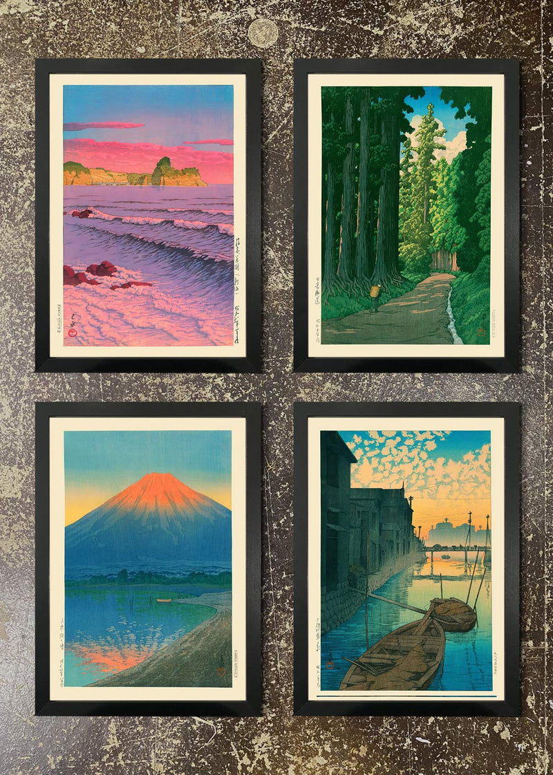 4 Prints & Frames - Hasui Kawase Bundle 01