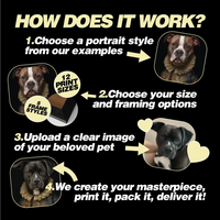 Custom Pet Portrait Print - Style 16