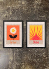 2 Prints & Frames - GROW & SHINE KIDS PRINTS