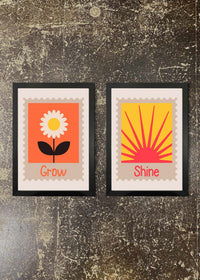 2 Prints & Frames - GROW & SHINE KIDS PRINTS