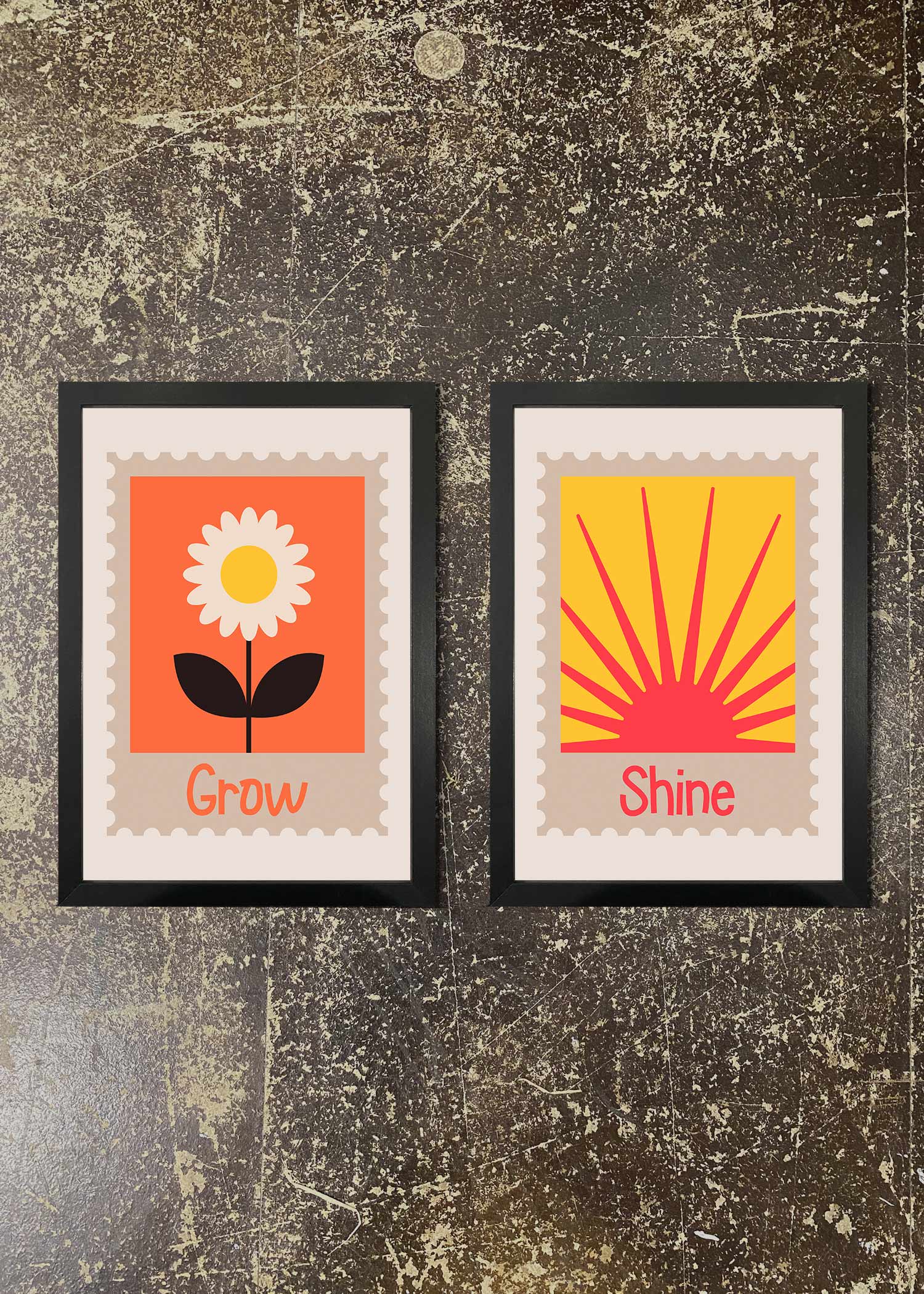 2 Prints & Frames - GROW & SHINE KIDS PRINTS