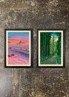 2 Framed 21x30cm Prints - Hasui Kawase Bundle 01