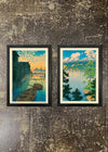 2 Framed 21x30cm Prints - Hasui Kawase Bundle 04