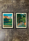 2 Framed 21x30cm Prints - Hasui Kawase Bundle 05