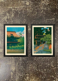 2 Framed 21x30cm Prints - Hasui Kawase Bundle 05