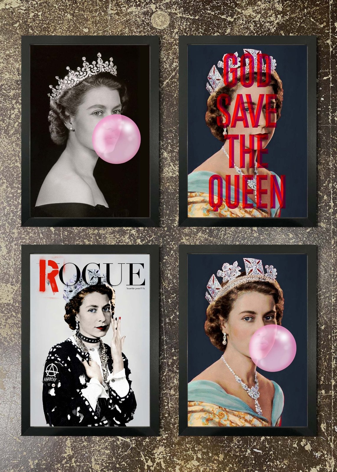 4 Prints & Frames - 4 Queen Prints