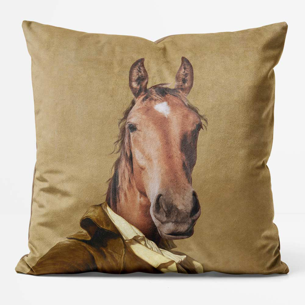 Horse Head Portrait Cushion Clearance 46cm