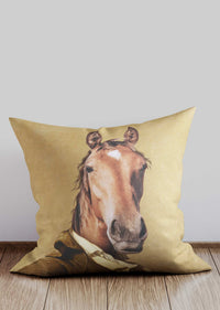 Horse Head Portrait Cushion